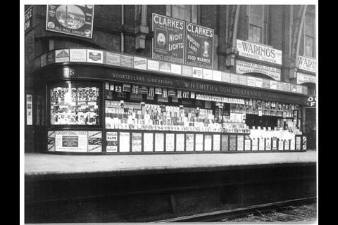 WHSmith 1910 King s Cross Station bookstall